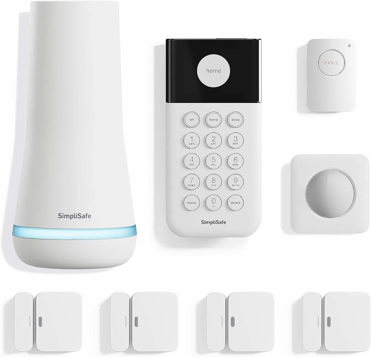 

SimpliSafe 8 Piece Wireless Home Security System - Optional 24/7 Professional Monitoring - No Contract - Compatible with Alexa