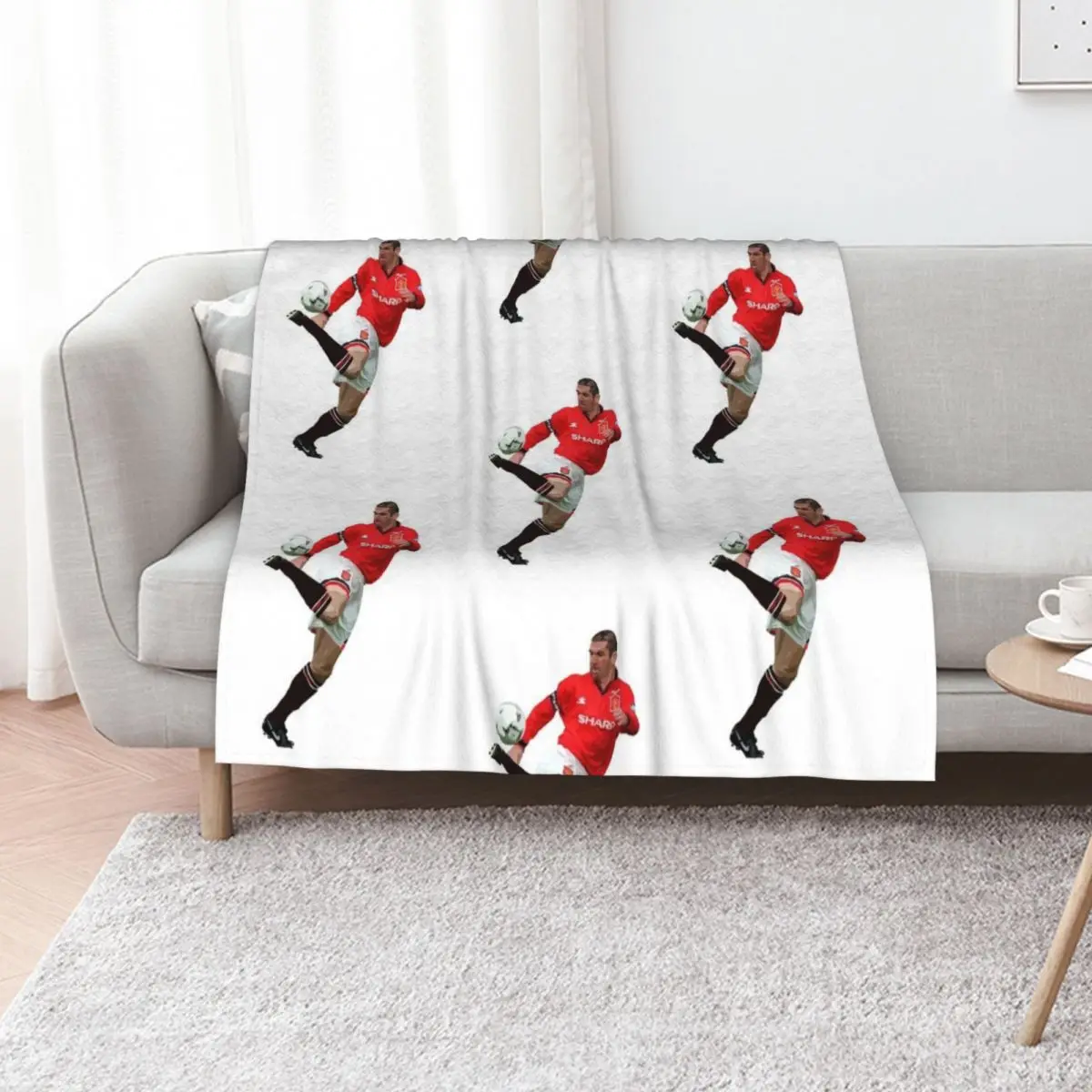 King Cantona Throw Blanket Thermals For Travel Blankets For Bed Stuffeds Plush Soft Decorative Throw Blankets