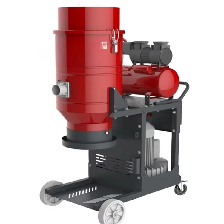 Equipped with  automatic vacuum cleaner for concrete grinding and polishing