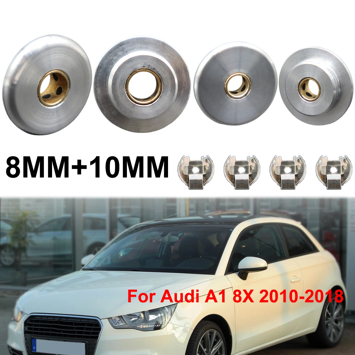 

8MM 10MM Manual Gear Shift Cable Linkage Rod Shifter Pivot Bushing W/ Lock Washer Clip Repair Kit For Audi A1 8X 2010 2011-2018