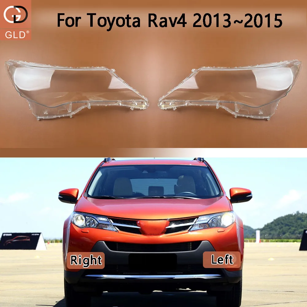 

Front Headlight Cover Transparent Mask Headlamp Lamp Shell Plexiglass Replace Original Lampshade For Toyota Rav4 2013 2014 2015