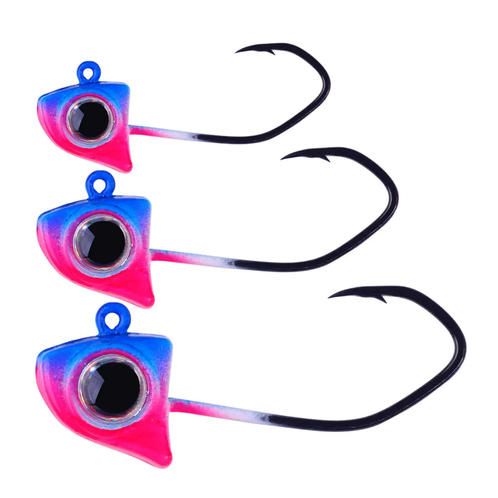 5 stücke Crappie Jig kopf Gewicht 0,85g 1,75g 3,5g Angeln Jig Süßwasser Salzwasser Wurm jig haken für Panfish Bass jigging angeln