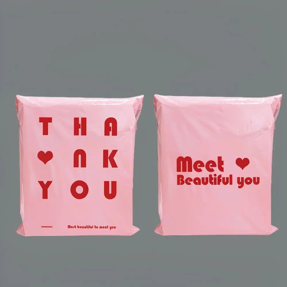 Strong Self Seal Mailing Bags Pink Waterproof Delivery Envelopes Thickened Shipping Pouches For Postal Pack
