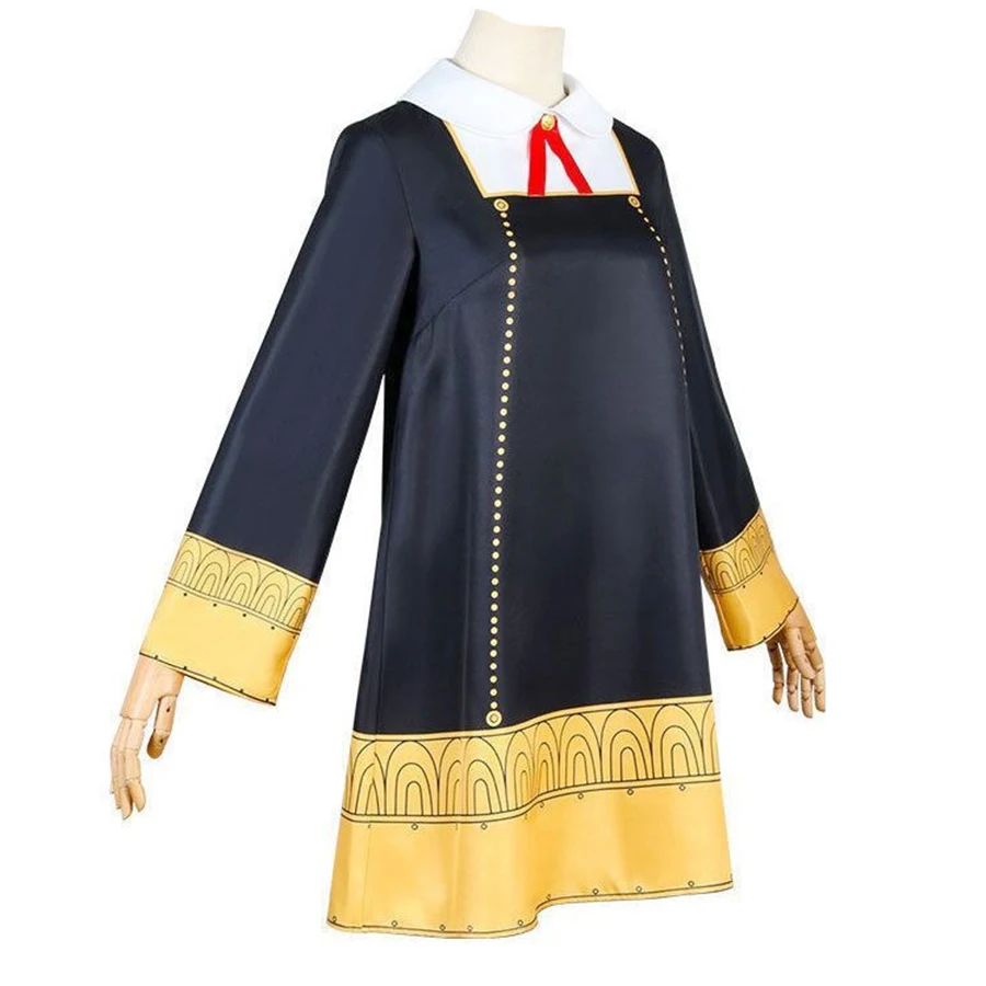 Anya Forger Cosplay Costume pour enfants et adultes, Anime Spy X, Robe uniforme trempée, Perruque rose, Costume de fête d'Halloween