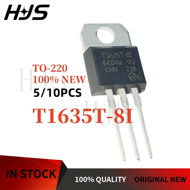 Image of 5PCS-10PCS Original T1635T-8I T1635T-81 T1635T 8I TI635T 81 TO-220 600V 16A bidirektionale thyristor Marke Neue auf Lager