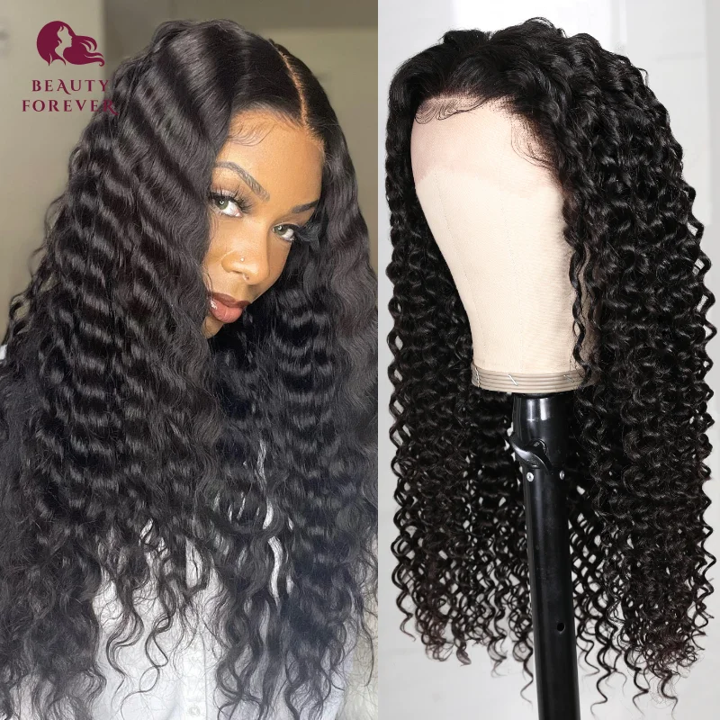 Clearance Sale Density 250% Deep Wave 5x5 HD Lace Closure Wig Human Hair 100% Brazilian Raw Human Hair Wig For Women