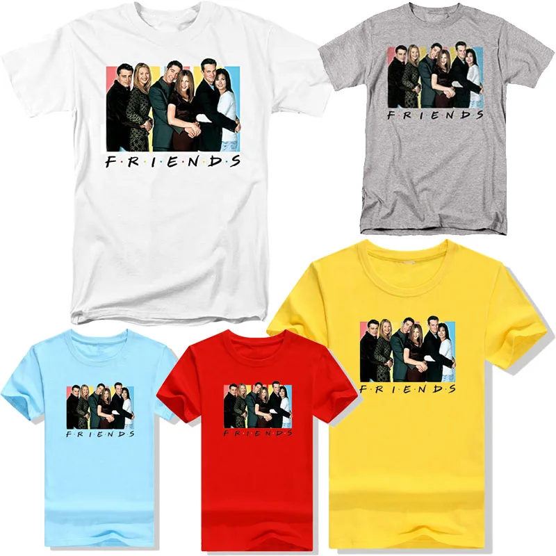 Camiseta Clássica do Programa de TV Friends, Estilo Retrô, Camiseta Gráfica, Blusas de Manga Curta, Produtos Personalizados, Roupas Femininas e Mascul