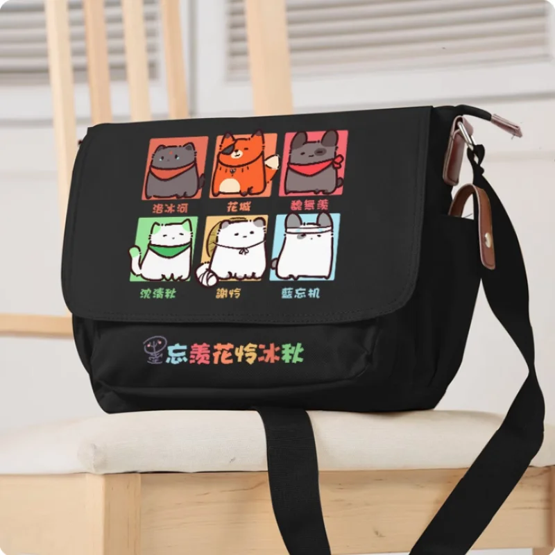 Anime Hua Cheng Xie Lian Luo Binghe Crossbody Canvas Bags School Bag Unisex Messenger Bag Fashion Shoulder Bag 2245