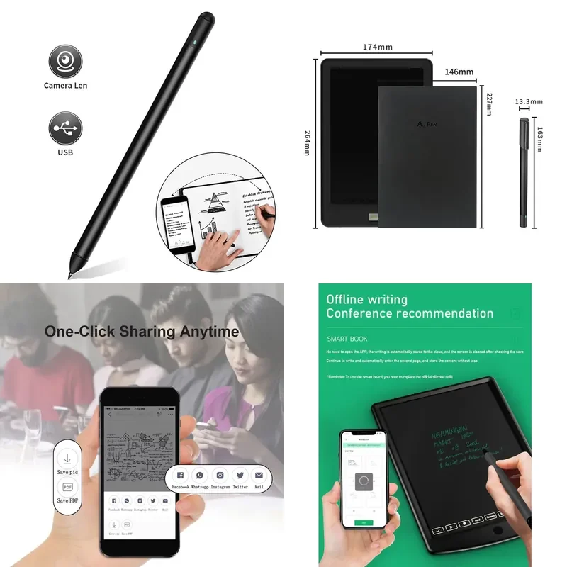 【CHIMU HOME】 Smart Digital Writing Pad with Sound Recording and Phone Transfer Function for Notes and Sketching