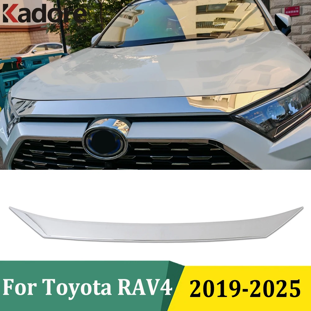 

For Toyota RAV4 Adventure&For RAV4 Limited LE XLE Hybrid 2019 2020 2021 2022 2023 2024 2025 Front Grille Hood Engine Cover Trim