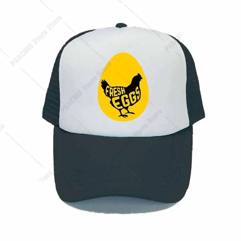 

Free-Range Hens Outdoor Sun Hat Orginic Eggs Farm Snapback Cap Rural Happiest Hens And Tastiest Eggs Trucker Hats Caps