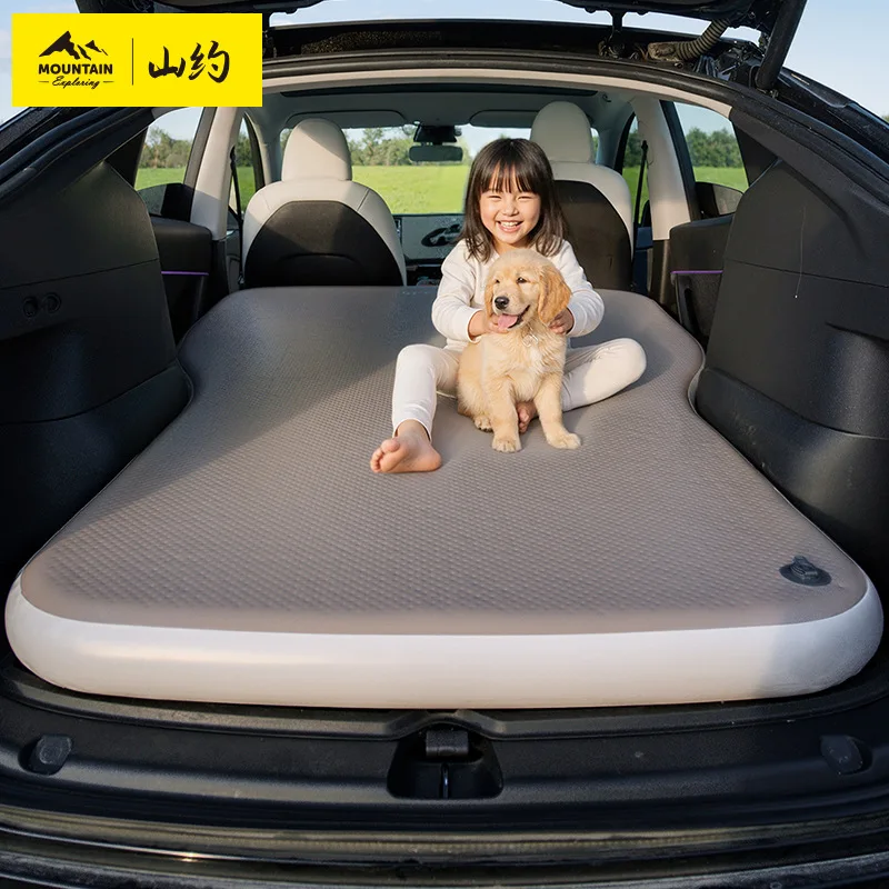 Shanyue Car Inflatable Bed Auto Inflating Mattress for Rear Seat Portable Travel Sleeping Pad Car Sleeping Essential
