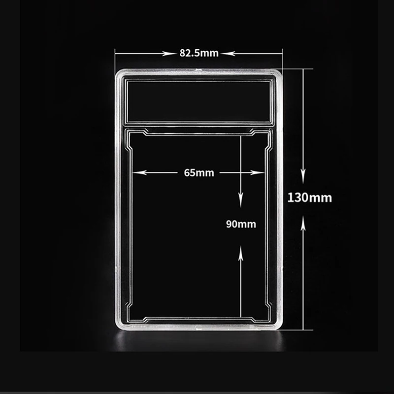 Estuche de plástico para tarjetas comerciales, caja de identificación de 64x8CM/65x90CM, Jumbo acrílico, Star PSA