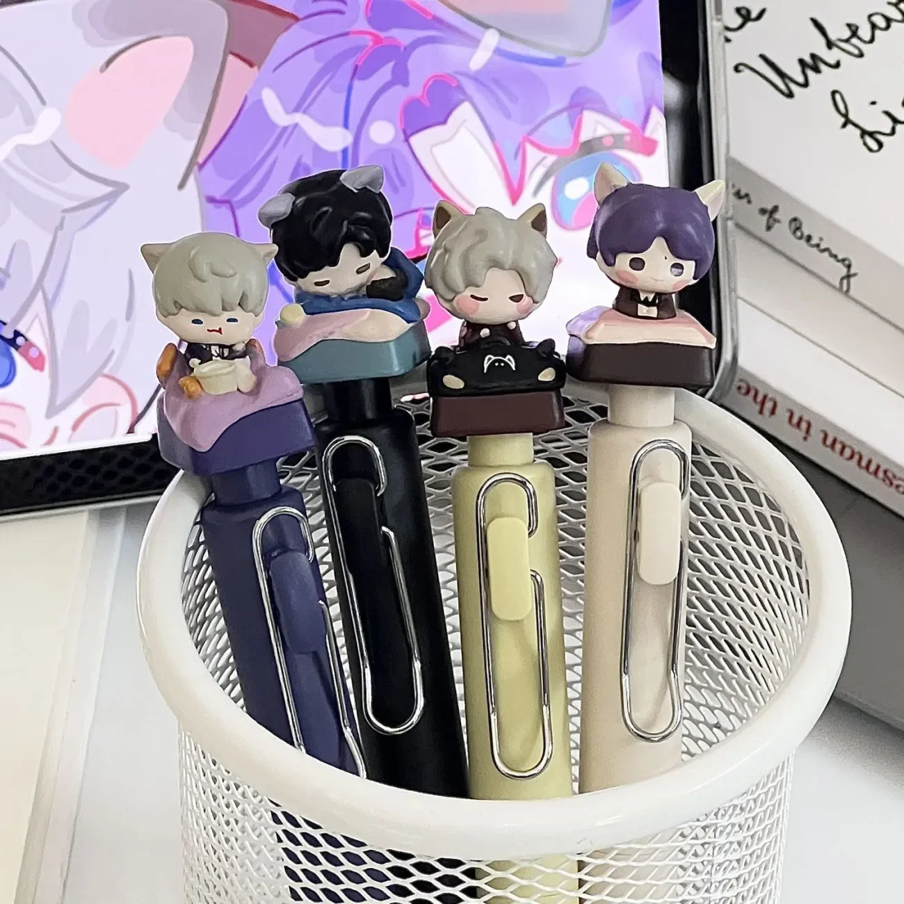 الحب والفضاء العميق Rafayel Zayne Xavier Sylus Caleb تأثيري أنيمي الكرتون Q نسخة الصحافة هلام القلم الكرة القلم اكسسوارات هدية