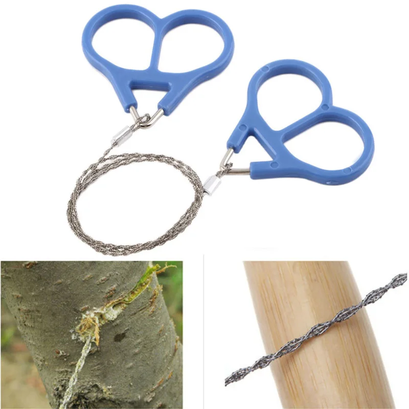 Saw Wire EDC Emergency Survival Gear Outdoor Plastic Steel Ring Scroll Travel Camping Hiking Hunting Climbing Survival Tool Kit