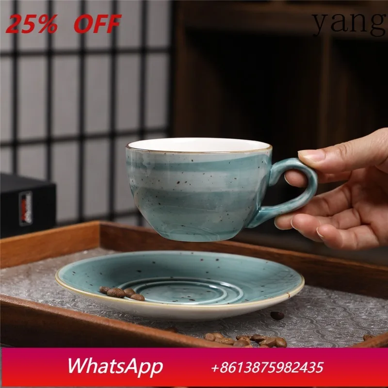 

European Style Light Luxury Ceramic Coffee Cup Dish Set Home Office Coffee Shop Set Water Cup Home Drinking Utensils