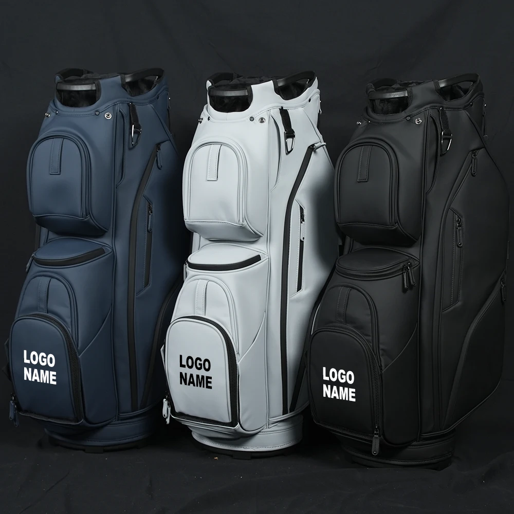 

ASL GOLF OEM Brand Pu Leather Cart Bags Waterproof Custom logo Golf Club Bags 14 Waygolf Cart Bag for Men