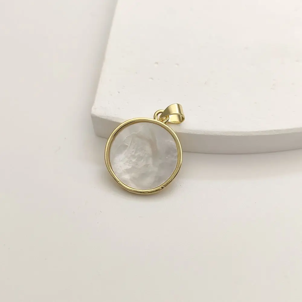 Fashion Natural sea shells Praying Angel Charms Pendants For Woman DIY Metal Bracelet Necklace Jewelry Handmade Accessories