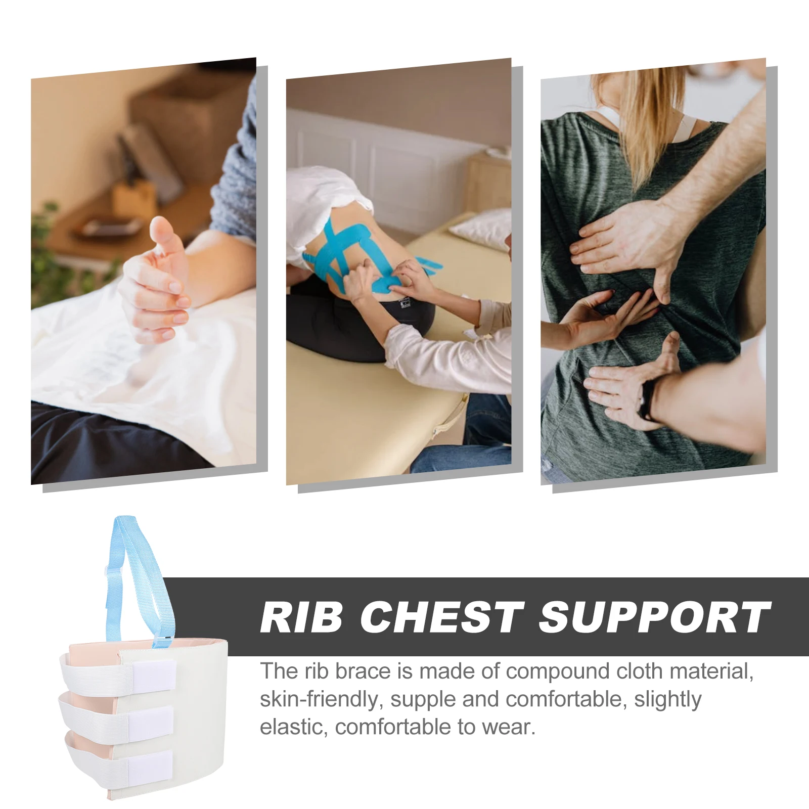 

Fracture Fixation Belt Broken Rib Brace Compound Cloth Support Adjustable Strap Chest Protector Practical Easy