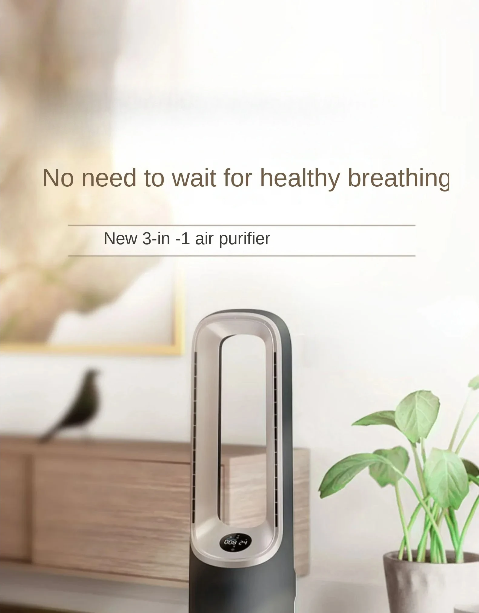 

Three-in-one intelligent air purifier high-speed