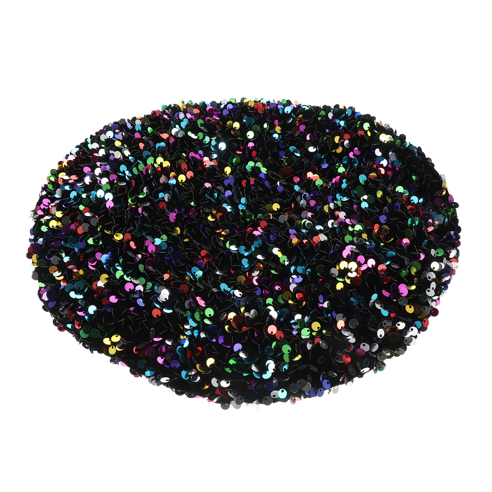 

Sequined Beret Sparkly Hat Women Fashion Accessories Winter Sequins Foldable Travel Ideal Christmas Photography