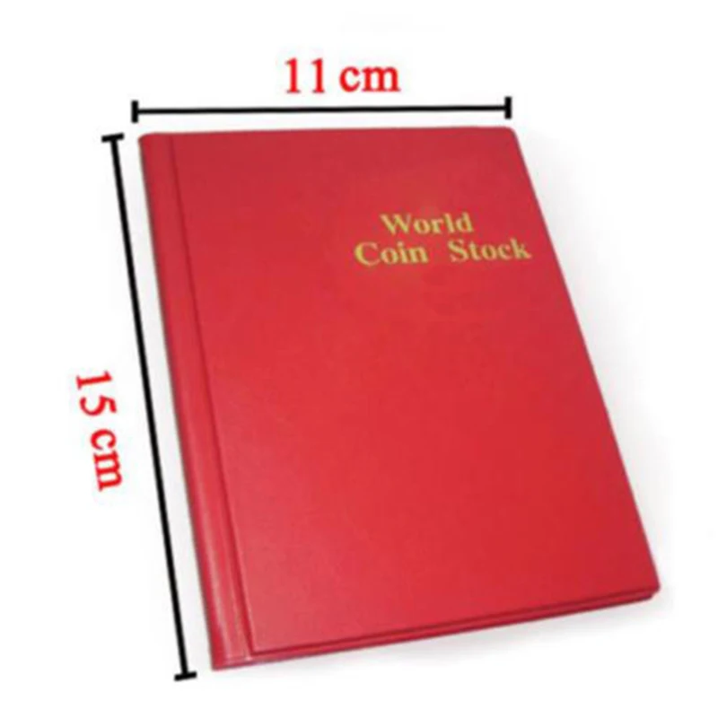 Holder Coin Album Pockets Storage tokens Album Book 120 Slots Penny Collecting Collection Portable 150 * 110mm