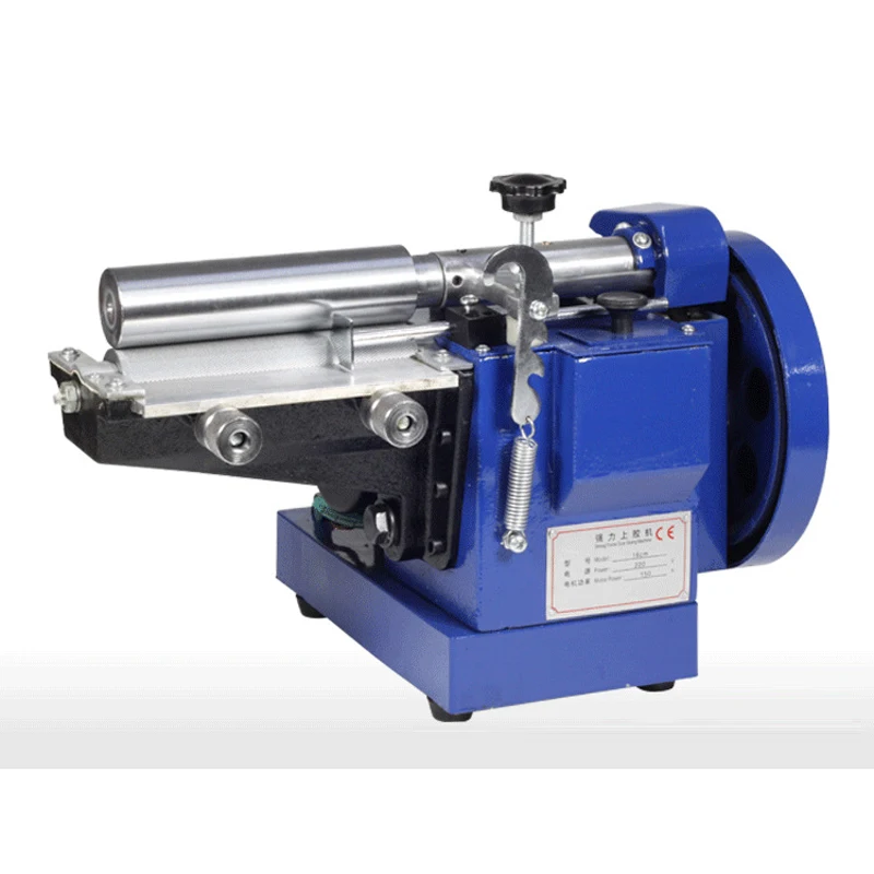 ماكينة لصق تنظيم سرعة سطح المكتب الصغيرة ماكينة تغليف الجلود ماكينة غراء مصنع الأحذية ماكينة غراء قوية