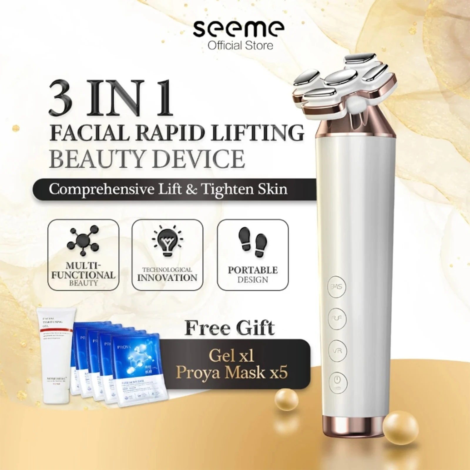 Seeme Skin Face Beauty Device Gezichtsmassage Lift en aanscherping Multifunctioneel