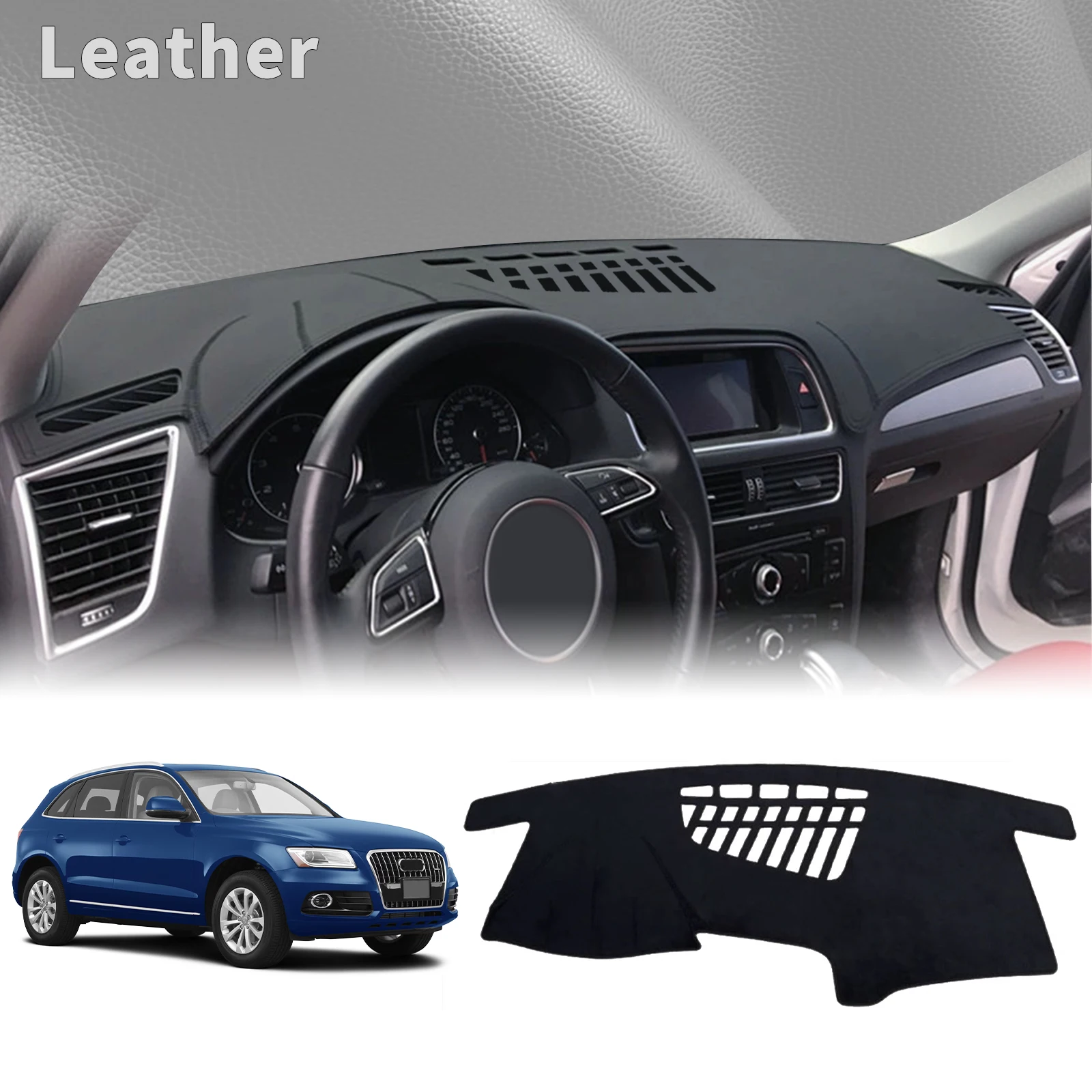 

fit for Audi Q5 8R 2009 2010 2011 2012 2013-2016 Dashmat Dashboard Cover Pad DashMat Sunshade Protective Carpet Car Accessories