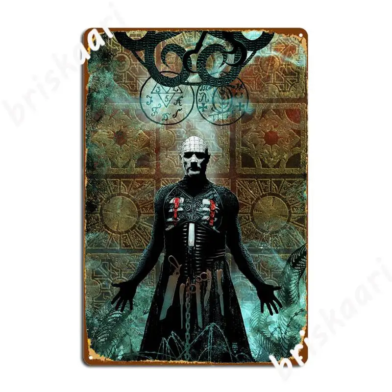 Hellraiser Lament Configuration Tin Sign Posters Lament Configuration Retro Metal Plaque Poster Personalized Mural Decor Sign