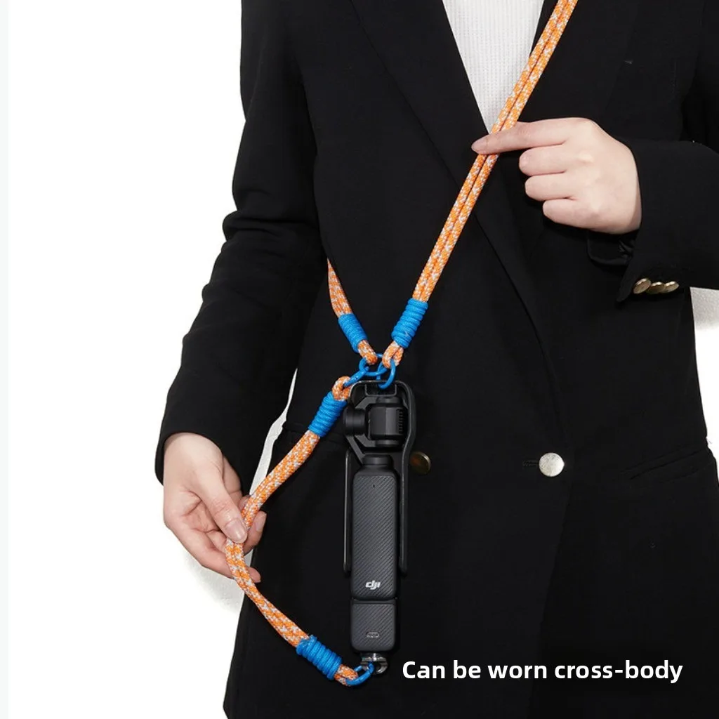 Universal Adjustable Anti-lost Neck Lanyard Detachable Wrist Hand Strap For DJI Pocket 4 Pro/4/3 W/ 1/4 Screw Hanging Cord Rope