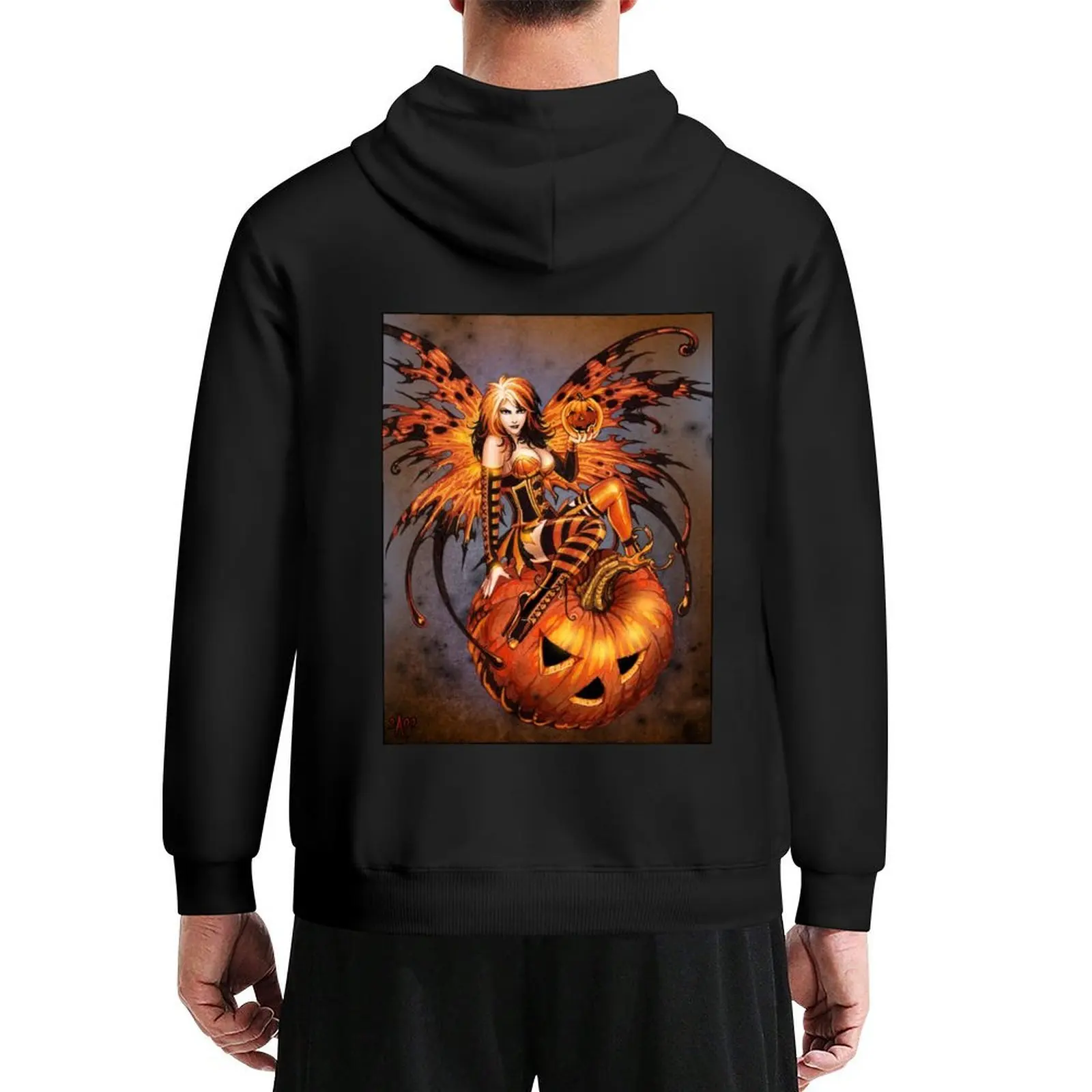 

Fairy of Halloween Pumpkin Hoodie men's autumn clothes blouse anime clothing mens clothes men hoodie
