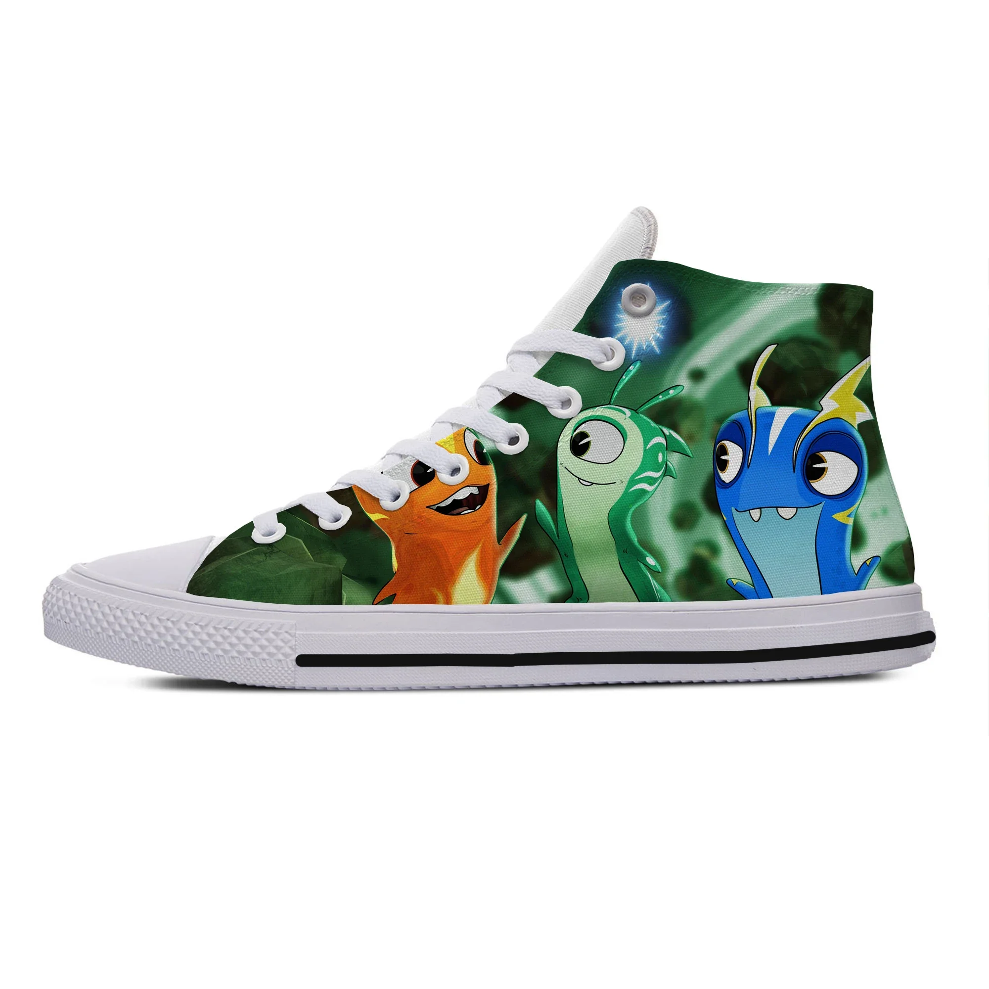 

Hot Latest SLUGTERRA Shoes Lightweight Breathable Classic Plimsolls Sneakers Comfortable Canvas Shoes High Top Board Shoes