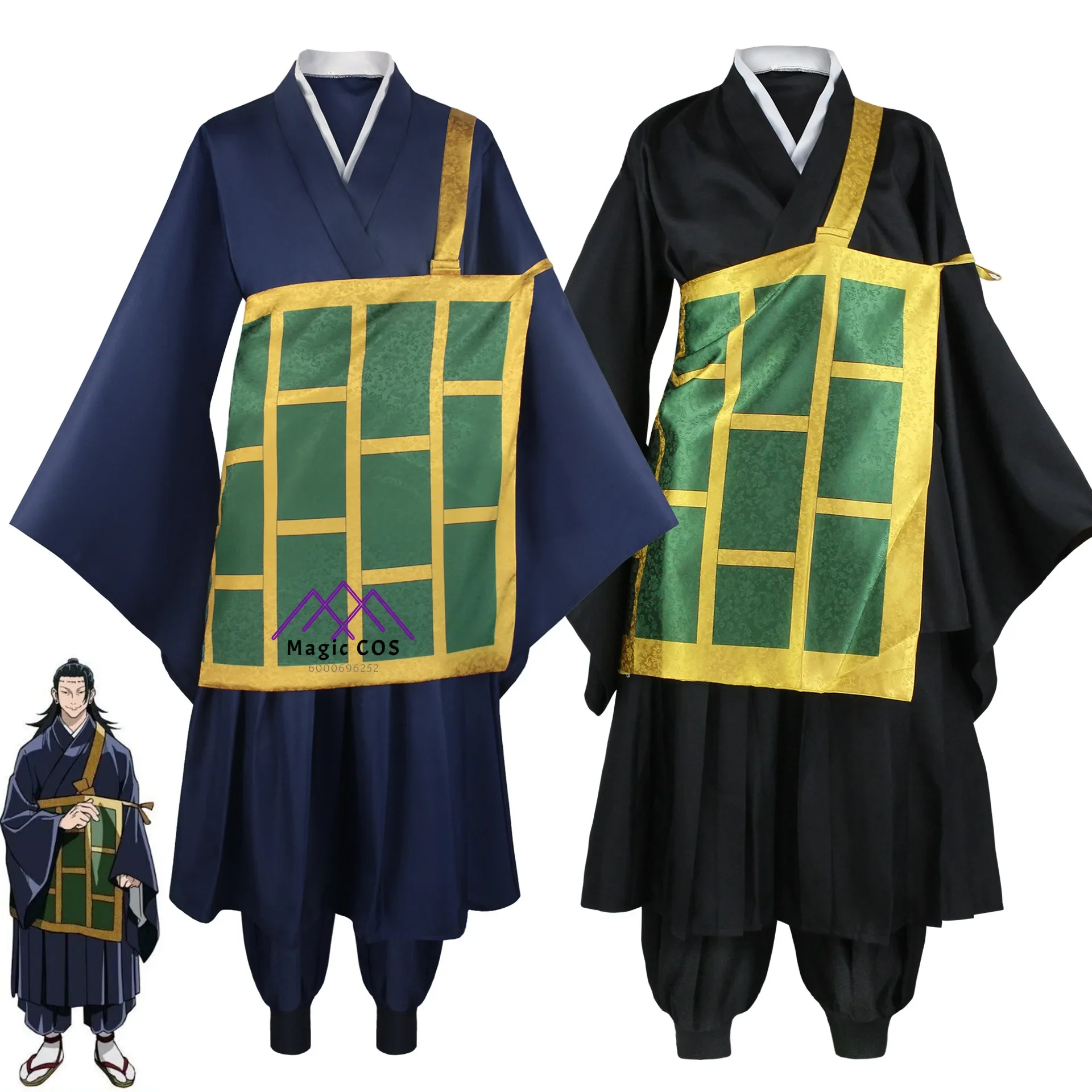 Geto Suguru Cosplay Costume Black Bluekimono School Uniform Anime Photo-Ready Halloween Costumes for Women Men Party Essential