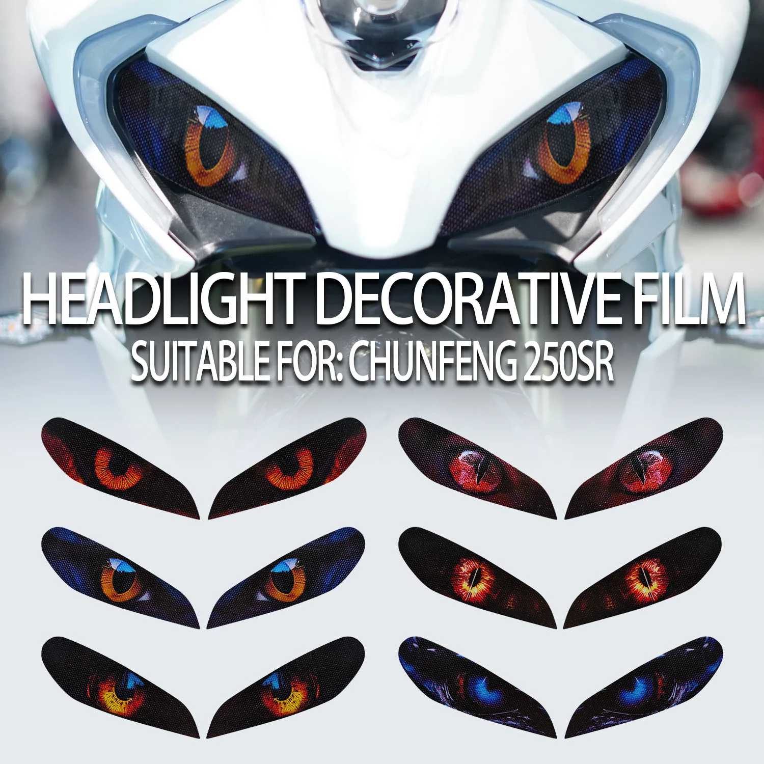 

For Chunfeng 250SR Lamp Protection Sticker Decorative Film