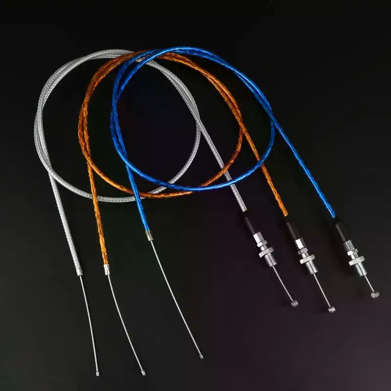 1Pcs Motorcycle Modification Accessories 1190mm Straight Head Motorcycle Gas Throttle Cable Motocross Universal