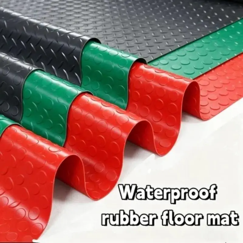 Anti-Slip Checkered Plate PVC Flooring Matting Home Improvement Indoors Or Outdoor PVC Plastic Mats Entrance Floor Mats