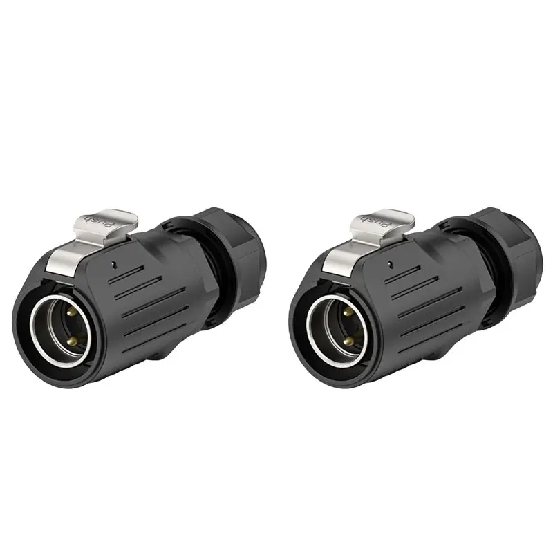 ABUO-2X LP20 Industrial Aviation 2Pin Panel Mount Male Plug Welding Cable Wire Electrical Power Connector Plug