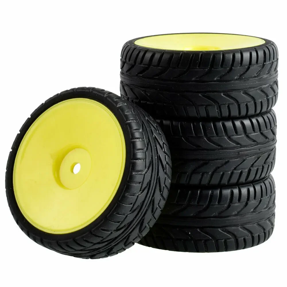 RC 9071-6094  Grip Tires 26mm With Wheel sets For HSP HPI 1/10 1:10 On-Road Speed Car