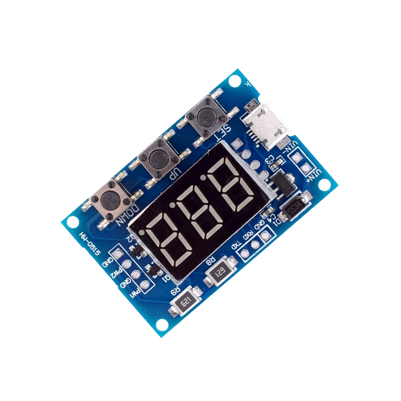 DC 5-30V Micro USB 5V Power Independent PWM Generator 2 Channel Dual Way Digital LED Duty Cycle Pulse Frequency Board Module