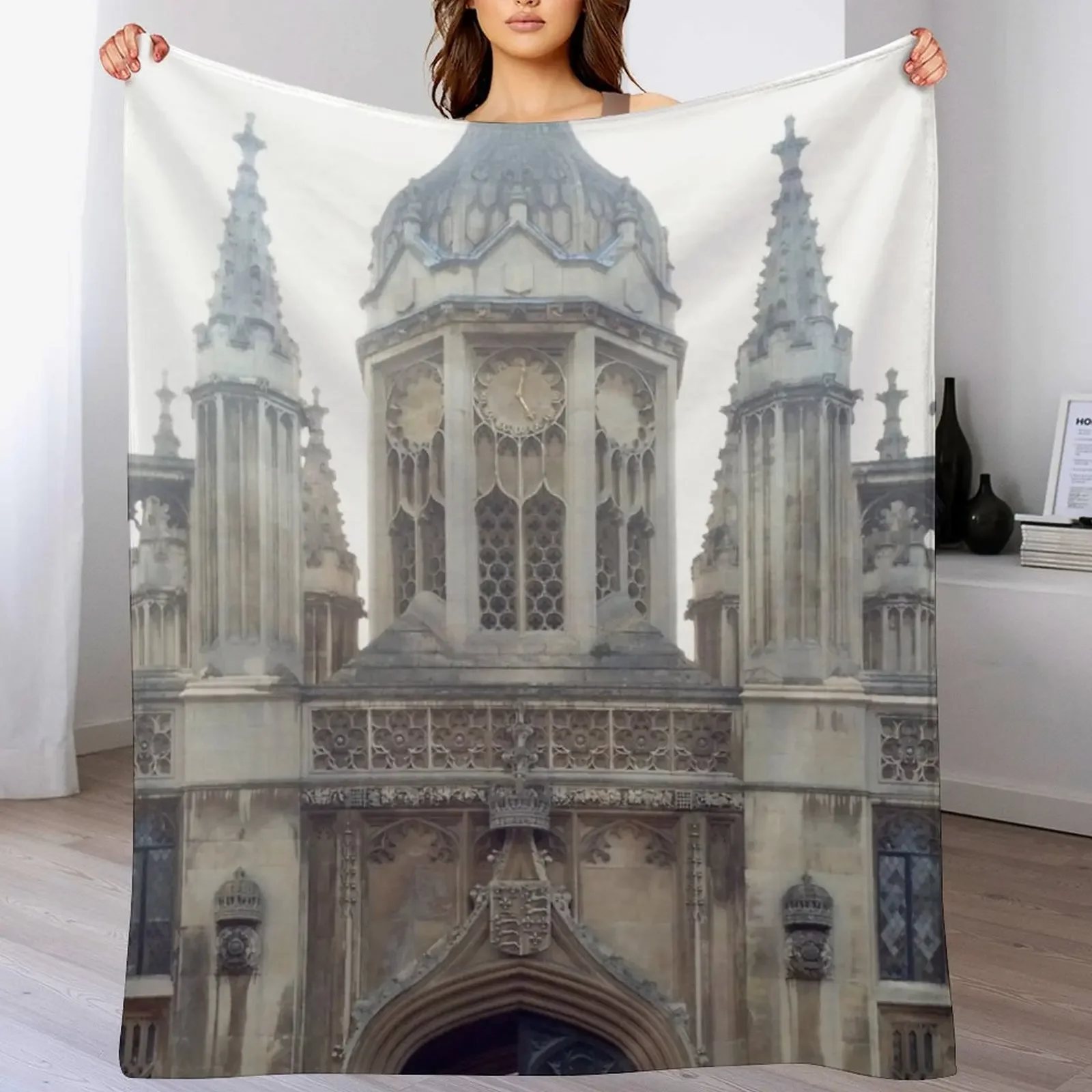 

New Kings College Cambridge Throw Blanket Plaid Blankets For Baby Soft Big Personalized Gift Blankets