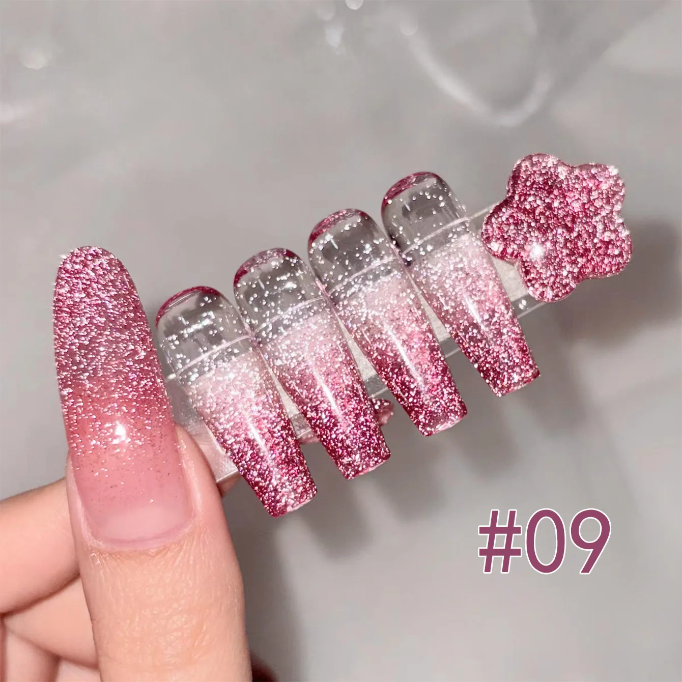 1 pçs tc 2025 novo estilo disco esmagado diamante uv led embeber fora design da arte do prego salão de beleza & uso doméstico robusto glitter gel unha polonês