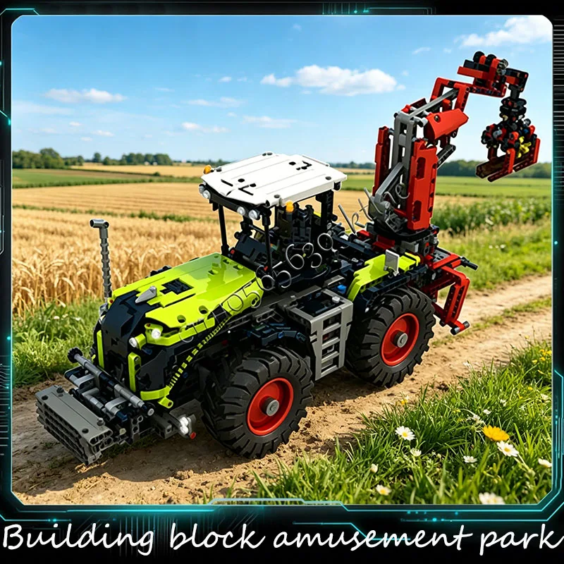 

2047 деталей MOC Городская инженерная техника: Модель тяжелого подъемного трактора, технологический конструктор, креативная детская игрушка, рождественский подарок