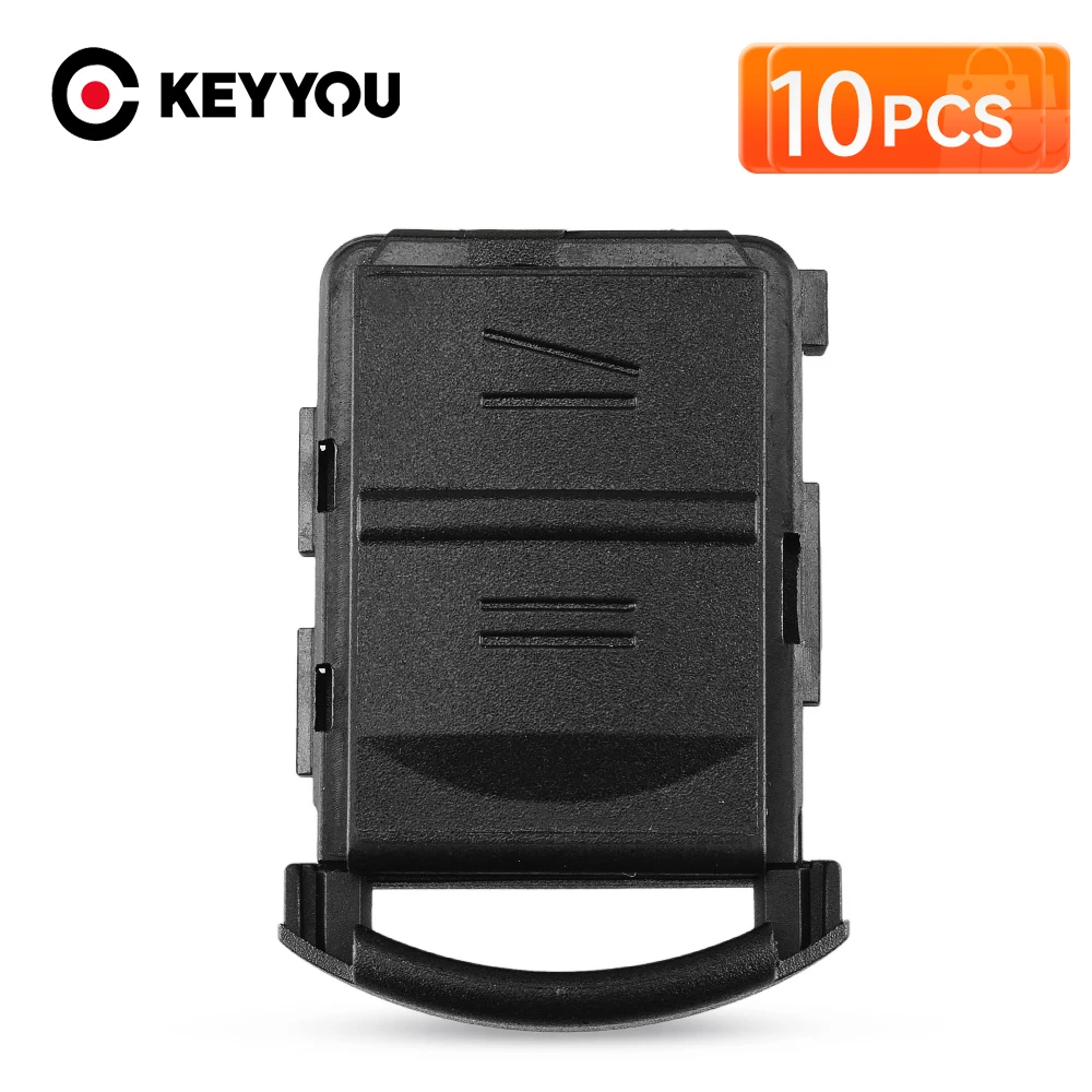 

KEYYOU, 10 шт., 2 кнопки, чехол для дистанционного ключа, чехол для автомобильного ключа, чехол-брелок для Vauxhall, Opel Corsa C, Meriva, Combo, Tigra, автомобильные аксессуары