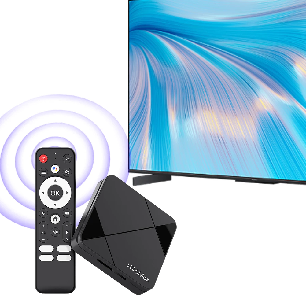 H96 MAX أندرويد 14 صندوق التلفزيون الذكي RK3518 رباعي النواة Wifi6 BT5.4 مشغل الوسائط مشغل فيديو منزلي صوت التحكم عن بعد مساعد الماوس