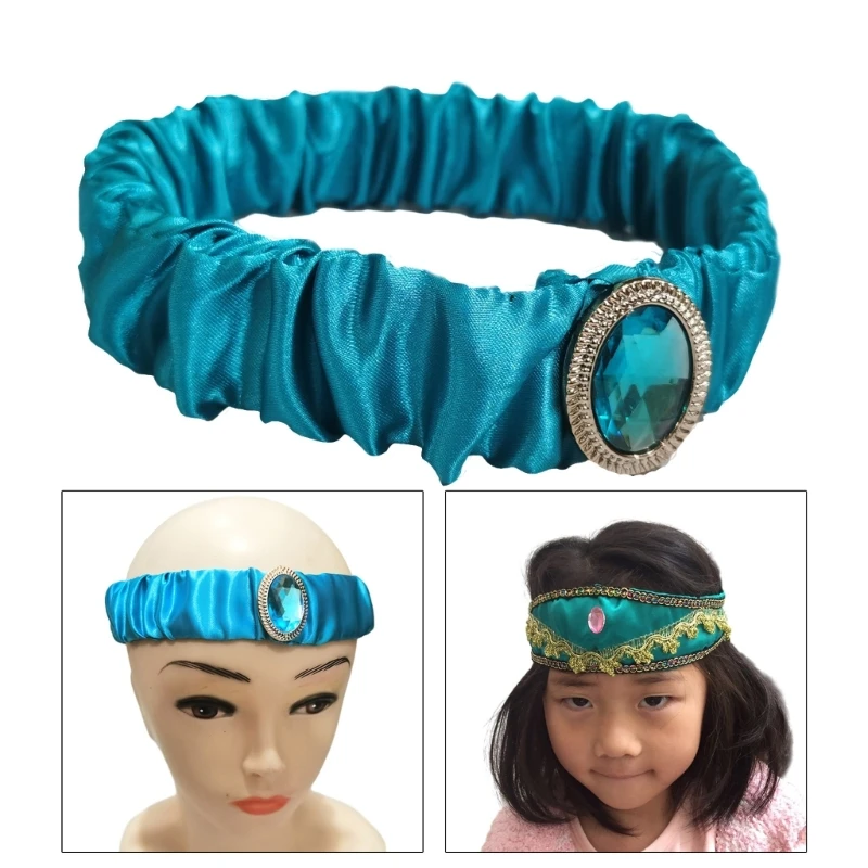 Princesa Headbands com cristal Bandas cabelo para meninas, Arabian Headwear