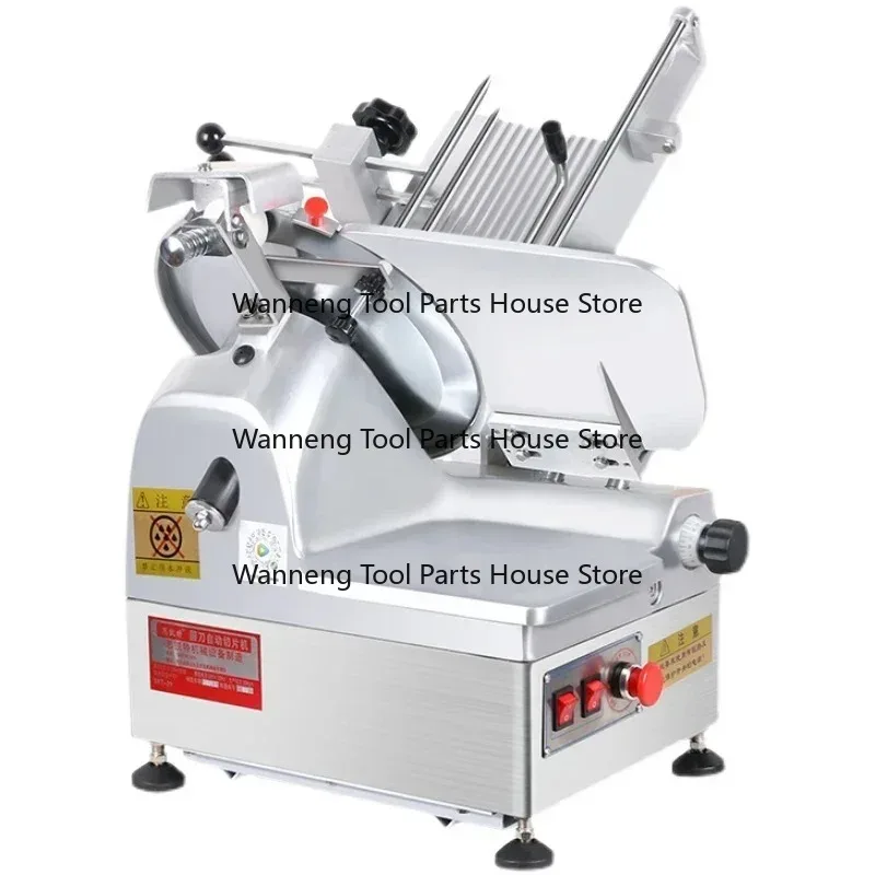 Commercial Electric Meat Slicer for Cooked & Frozen Mutton Beef Roll Automatic Thick Thin Slicer for Kitchen Use