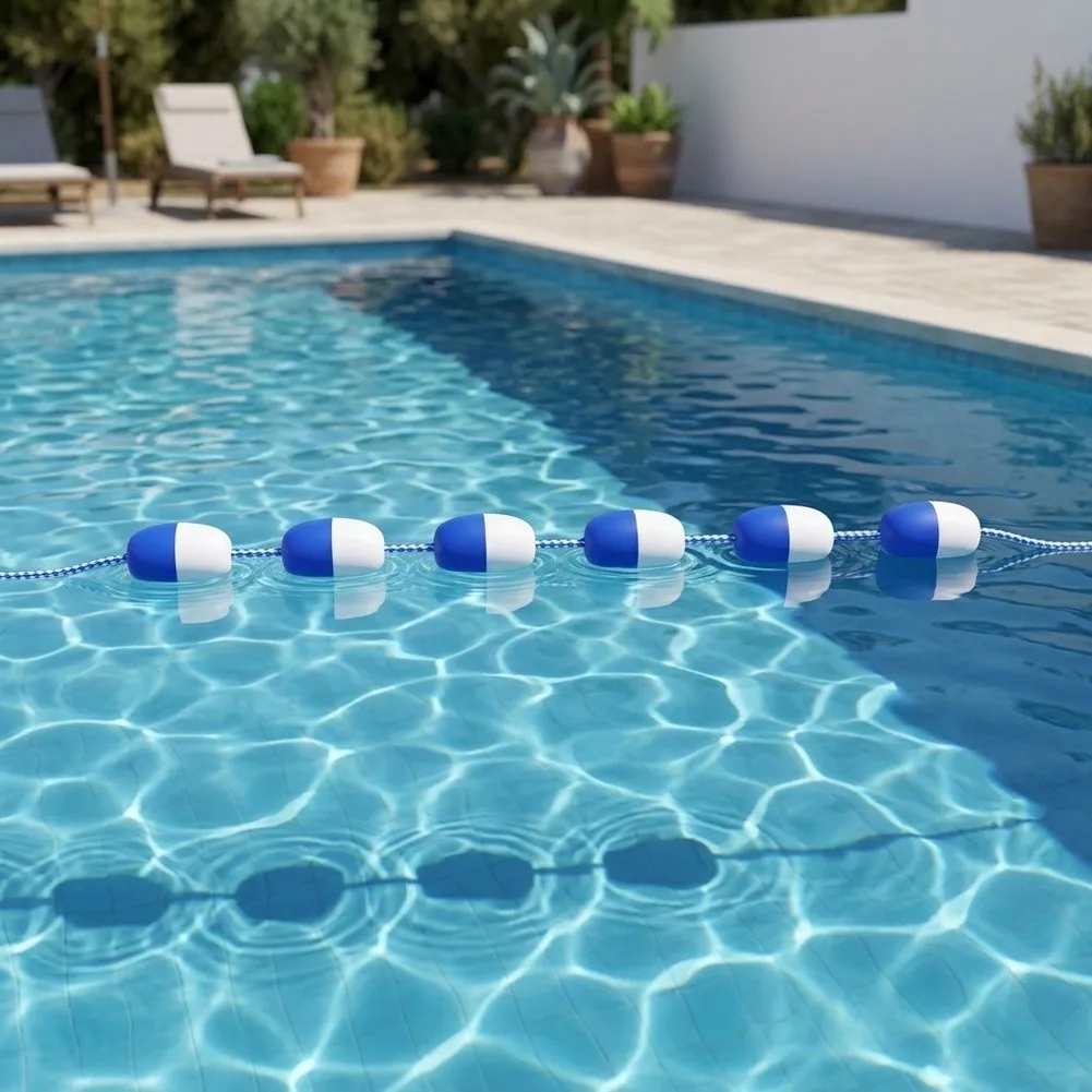 10m Pool Safety Rope Compatible with Standard Pool Anchoring Systems for Secure Setup in For Indoor and Outdoor Environments