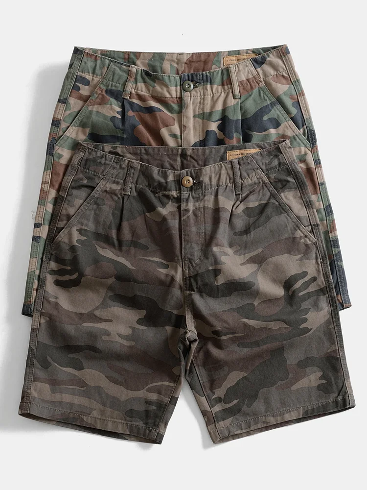 

Тяжелая хлопковая рабочая одежда, мужские свободные брюки-карго с прямыми штанинами, повседневные камуфляжные брюки, летние брюки в американском стиле