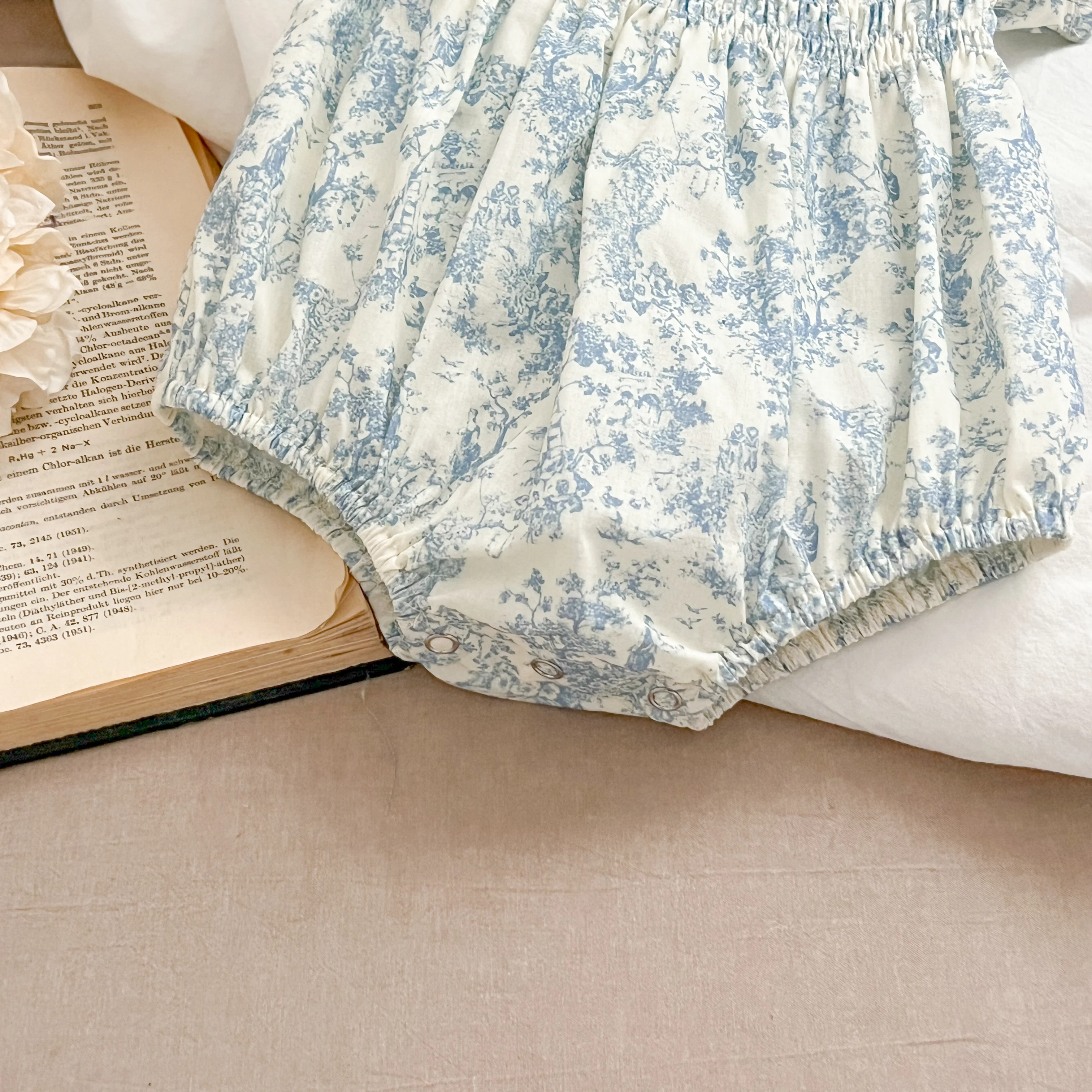 Sommer Schwester Kleid Infant Neugeborenes Baby Mädchen Kleidung Schwester Weibliche Baby Kleine Gebrochene Blaue Blume Kurzarm Strampler Kleidung ﻿ – Detail 19